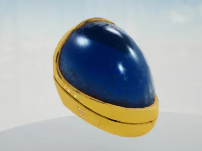 Sci fi helmet 4 different textures Low-poly 3D model