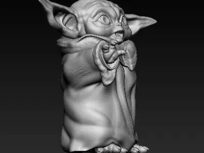 Baby Yoda 3D Model 3D print model