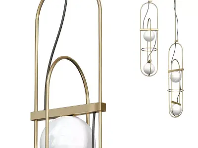 SETAREH ball hanging from wire 3D model