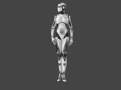 Female Cyborg Robot Police Officer Rig 