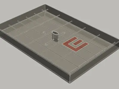 Cable shaft cover Free 3D model