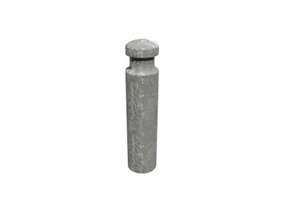 Bollards Collection Low-poly 3D model