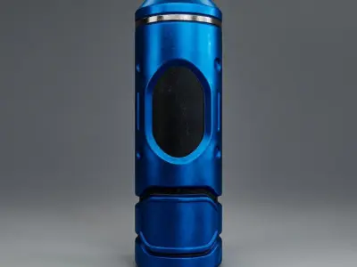 Scifi Grenade Low Poly PBR 3D Model Low-poly 3D model