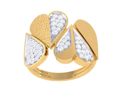 Women Ring  Render 3dm STL OBJ FBX Details 3D print model 133