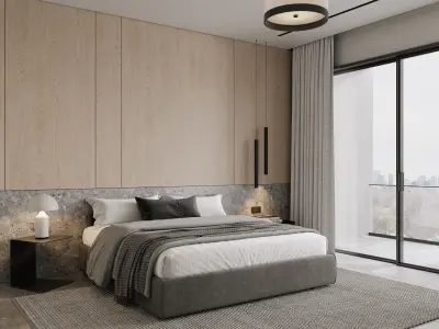 AR-22045 Case Study - Bedroom 3D Scene 3D model