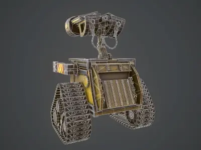 WALL-E wall - e robot Low-poly 3D model