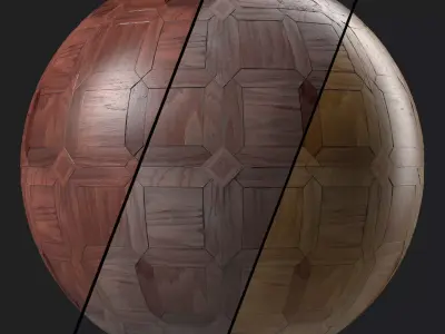 Parquet Materials 43- Sbsar Seamless PBR 4k Texture