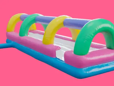 Inflatable Runner Bouncy Low-poly 3D model