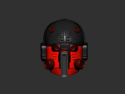 helmet high poly sculpt 3d printable  3D model 127