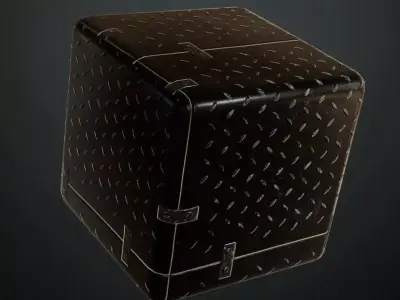 Light Sci-Fi Armored Diamond Plate Panel PBR SEAMLESS Texture