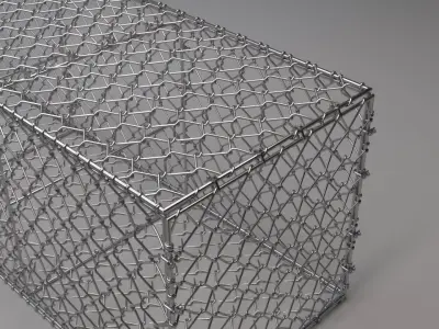Metall gabion mesh 3D model