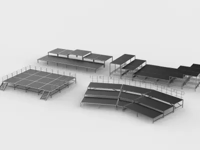 small Stage set 3D model