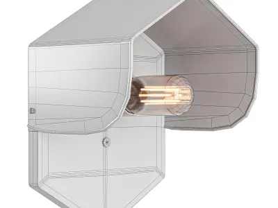 Mokhtar Tan Hexagon Wall Sconce 3D model