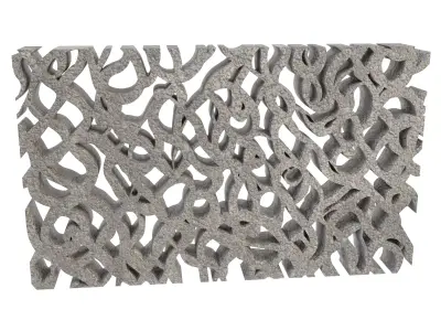 Decorative seamless wall 3D model