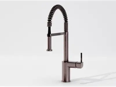 Set of Kitchen Faucets Low-poly 3D model