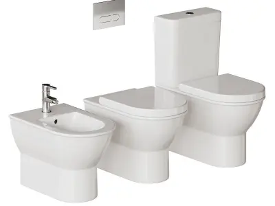 Duravit Darling New WC Full Set 3D model