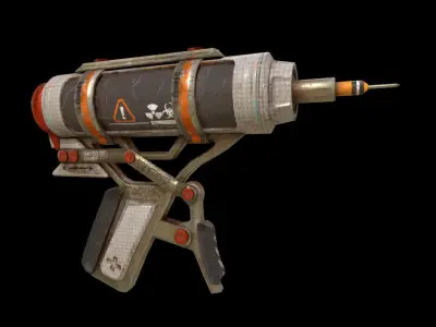 Game-Ready Sci-Fi Weapons Bundle Low-poly 3D model