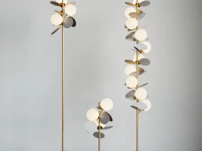 Floor lamp Matisse Floor Lamp Gray 3D model