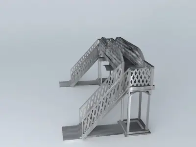 Eco Rail Track Walkover From our Plans Old Steam Days Free 3D model