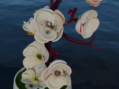 Bindis flower pack 01 3D model