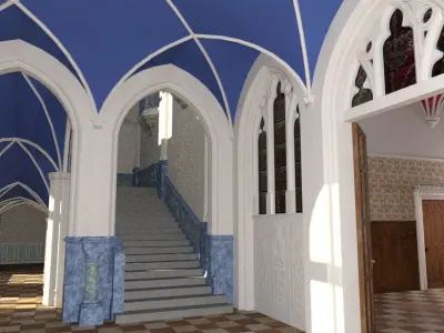 Gothic Chateau interior 3D model