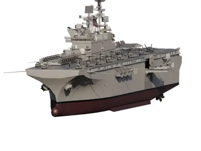 USS America LHA-6 3D model