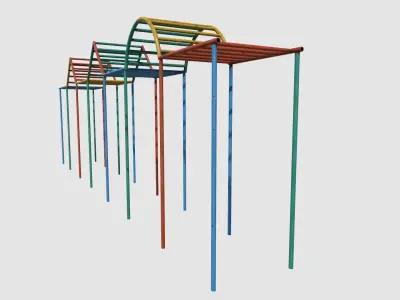 Old Hanging Climber Low-poly 3D model