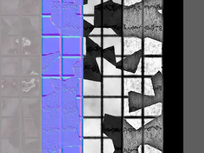break tile texture seamless 2K Texture
