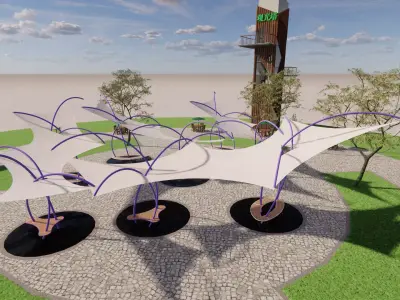 Tensile Structures Collection -A7 3D model