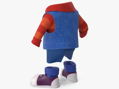  Cartoon Costume Blue 