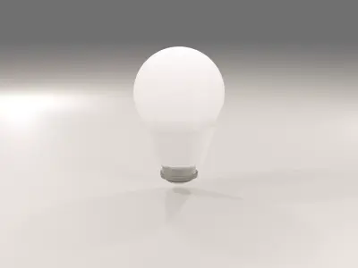 Modern Light Bulb 3D model
