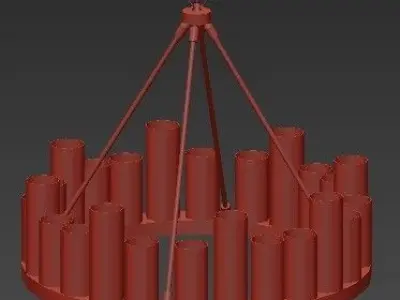 comodo commodore chandelier 3D model
