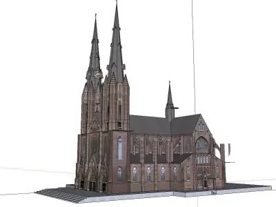 Architecture-Religion-God-Culture-Temple-040 church 3D model