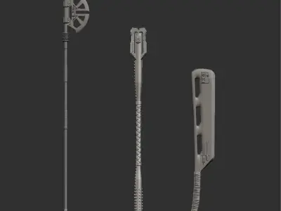 Knight of ren weapon custom 3D print model