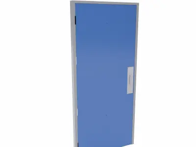 Store room door   Low-poly 3D model