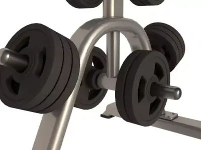 Weight Plates Rack 3D model