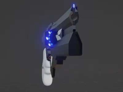 Sci-Fi Revolver 3D model