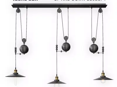 Ideal Lux Up and Down SB3 and SP1 3D model