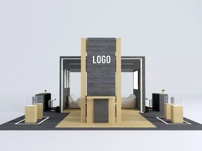 Exhibition booth design  3D model