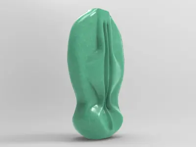 Swan Vase Low-poly 3D model
