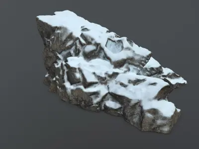 Skull Cave Low-poly 3D model 11