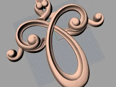 CNC 3D relief design STL format file used for artcam aspire E740 3D model