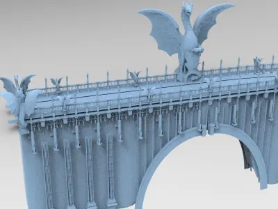 Bloodborne Inspired Drake lord 3D model