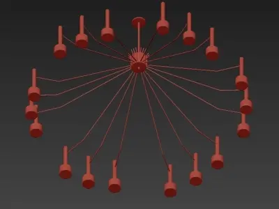 ELLA chandelier 3D model purchase