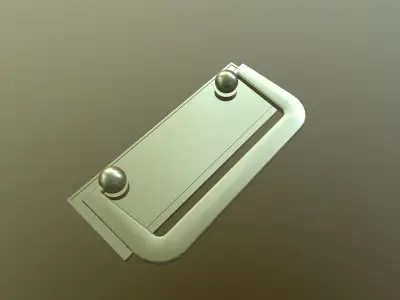 Furniture Door Handle Knob 3d model 18 Low-poly 3D model