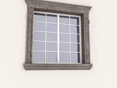 Window Frame 13 Low-poly 3D model