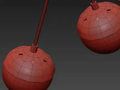 Chadelier Abstraction Balls 3D model