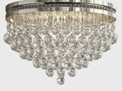 chendelier collection 6 round table with balls 3D Model Pack