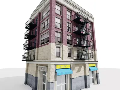 Nyc Building 13 Low-poly 3D model