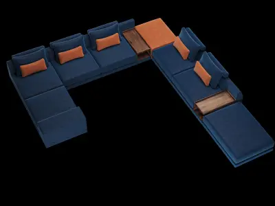 Frigerio sofa 004 3D model